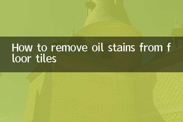 Comment enlever les taches d'huile sur le carrelage