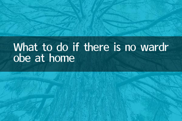 Que faire s'il n'y a pas de garde-robe à la maison