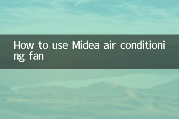 美的エアコンファンの使い方