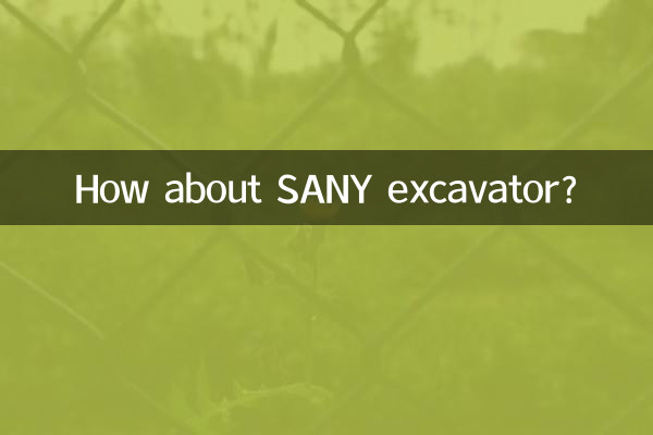 Que tal a escavadeira SANY?