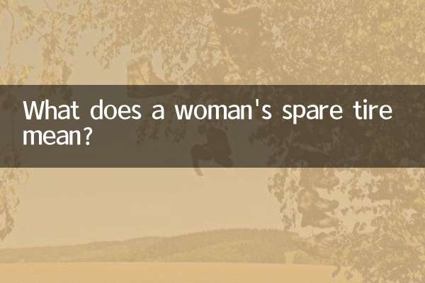 एक महिला के स्पेयर टायर का क्या मतलब है?