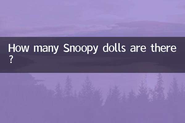 کتنی اسنوپی گڑیا ہیں؟