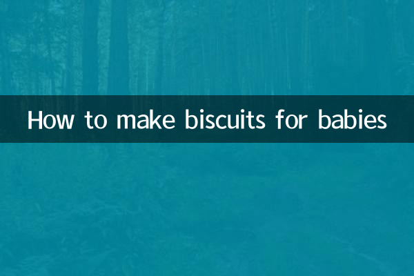 Cómo hacer galletas para bebés