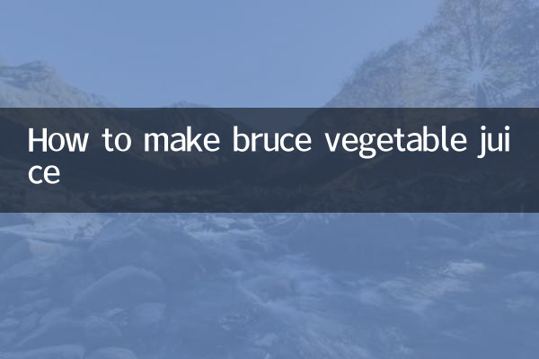 Wie man Bruce-Gemüsesaft macht