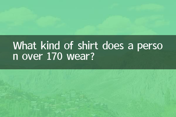 Que tipo de camisa uma pessoa com mais de 170 anos usa?