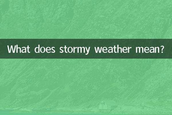 Que signifie un temps orageux ?