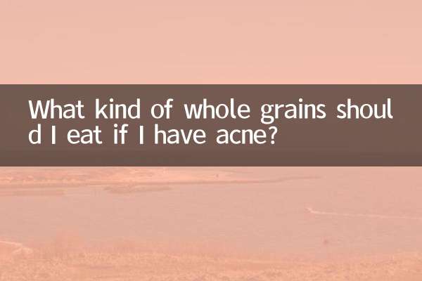 Che tipo di cereali integrali dovrei mangiare se ho l’acne?