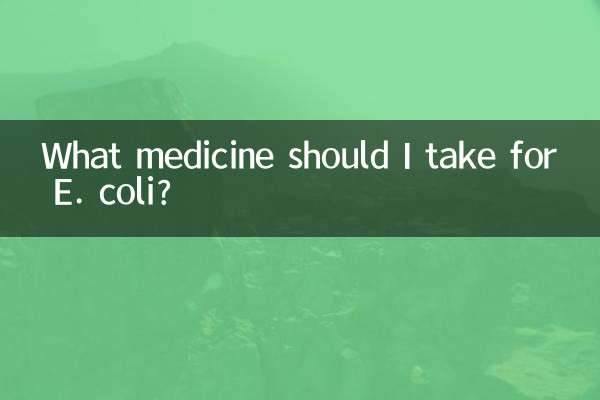 Welche Medikamente sollte ich gegen E. coli einnehmen?