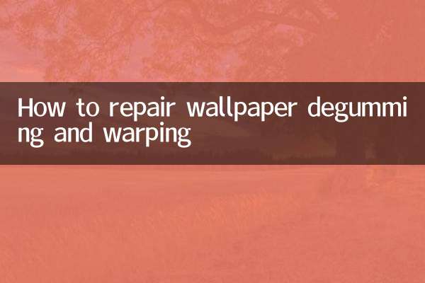 So reparieren Sie entschleimte und verzogene Tapeten