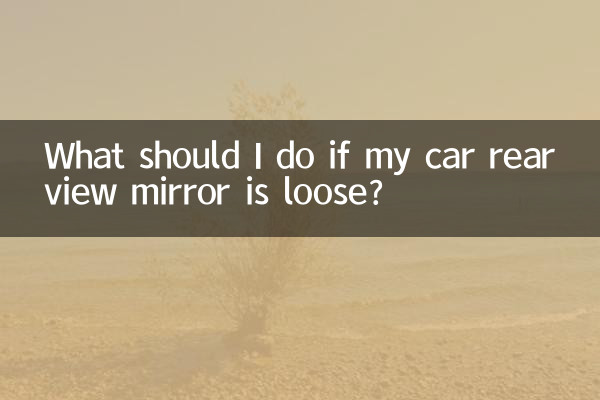 Cosa devo fare se lo specchietto retrovisore della mia auto è allentato?