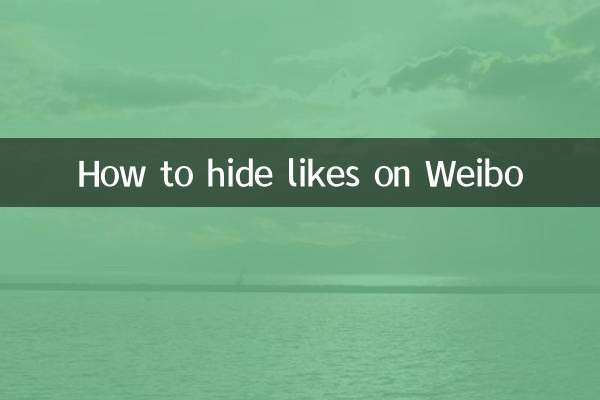 Cómo ocultar Me gusta en Weibo
