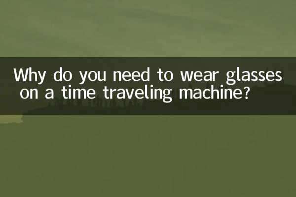 Perché è necessario indossare gli occhiali su una macchina che viaggia nel tempo?