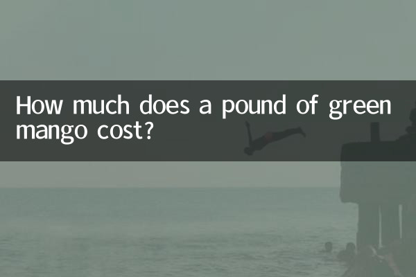 ¿Cuánto cuesta una libra de mango verde?