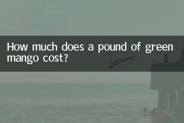 Combien coûte un kilo de mangue verte ?