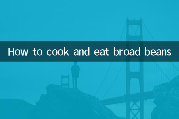 Wie man Saubohnen kocht und isst