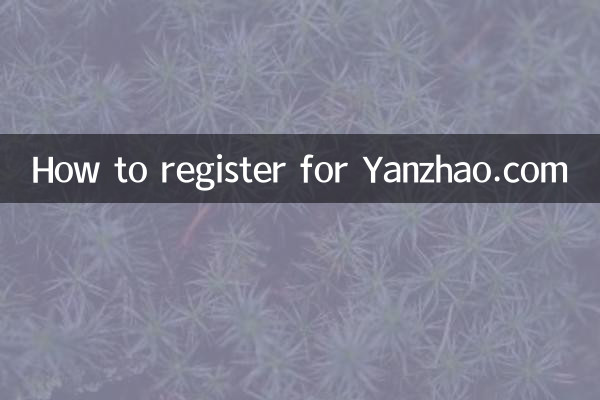 Yanzhao.com에 등록하는 방법