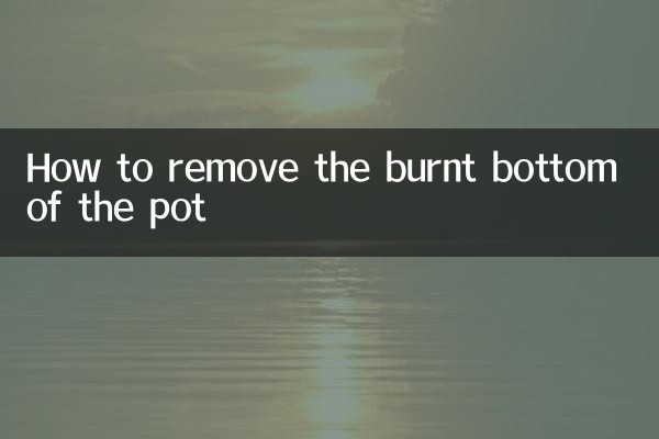 So entfernen Sie den verbrannten Topfboden