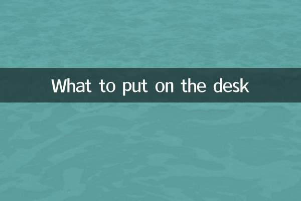 Was auf den Schreibtisch kommt