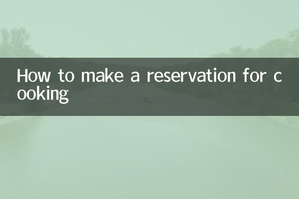Come prenotare la cucina