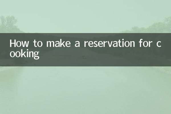 Come prenotare la cucina