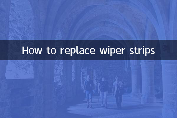 Come sostituire le strisce tergicristalli