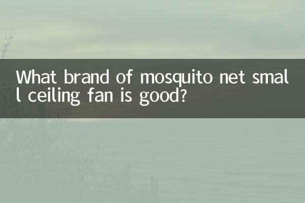 Quale marca di piccolo ventilatore da soffitto con zanzariera è buona?
