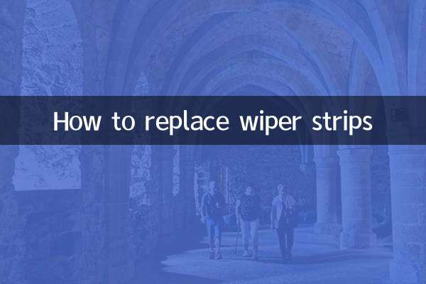 Come sostituire le strisce tergicristalli