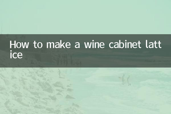 Come fare un reticolo di un armadietto da vino