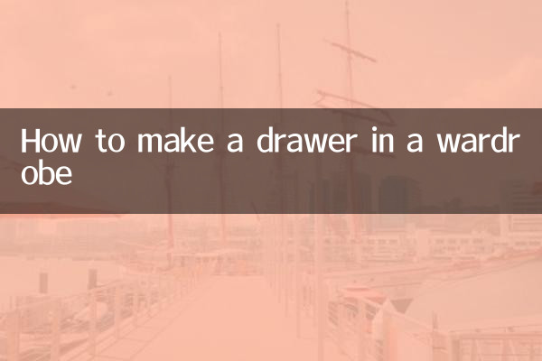 How to make a drawer in a wardrobe