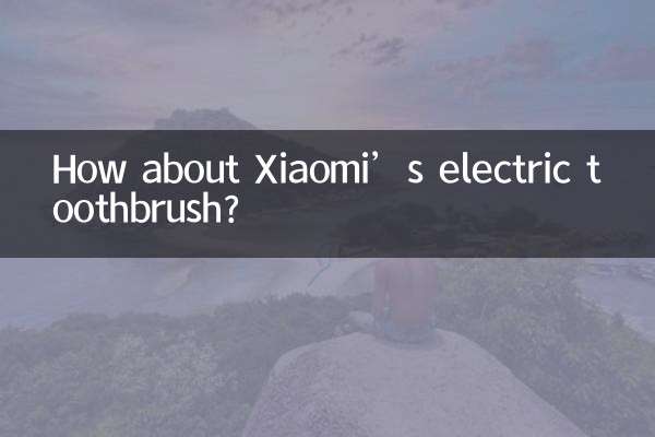 Xiaomi의 전기 칫솔은 어떻습니까?