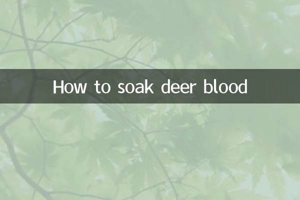 Como embeber sangue de veado