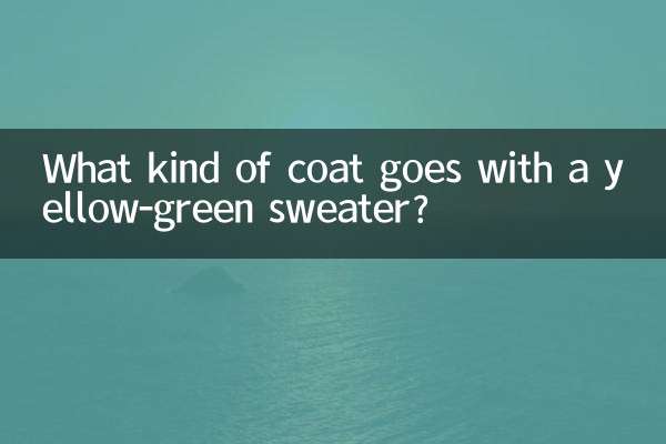 Welcher Mantel passt zu einem gelbgrünen Pullover?