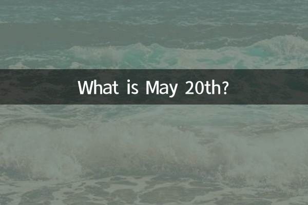 5월 20일은 무슨 날인가요?