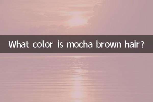 De quelle couleur sont les cheveux brun moka ?
