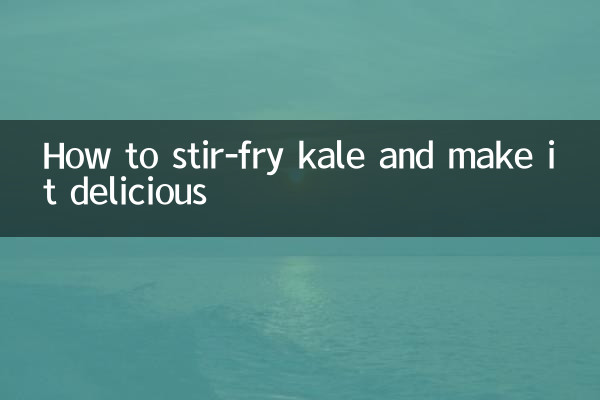 Cómo sofreír kale y hacerlo delicioso