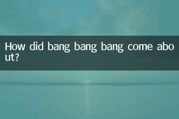 Wie kam es zu „Bang-Bang-Bang“?