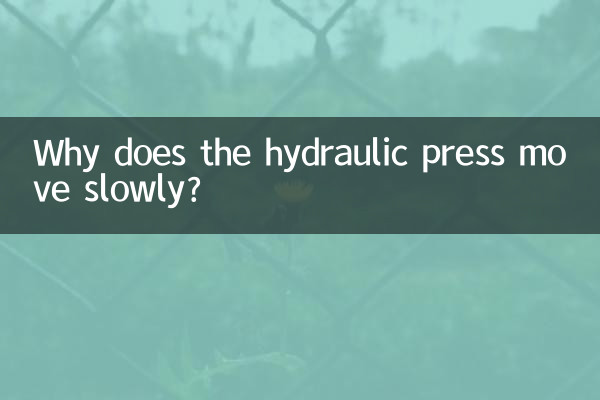 Warum bewegt sich die hydraulische Presse langsam?