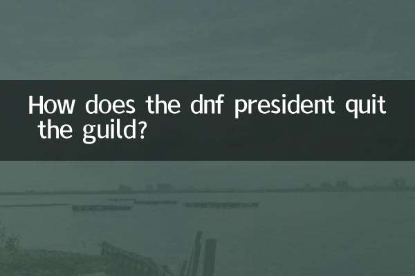 dnf會長怎麼退出公會