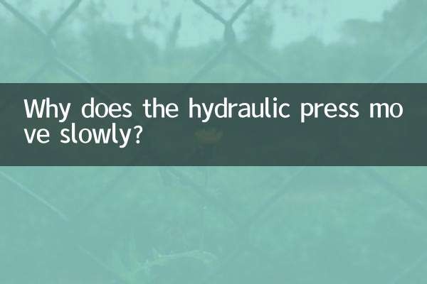 ¿Por qué la prensa hidráulica se mueve lentamente?