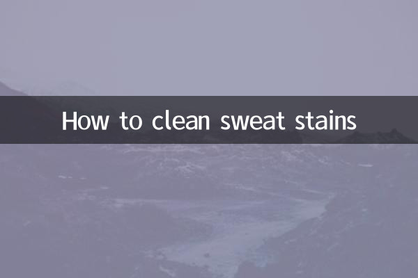 چگونه لکه های عرق را تمیز کنیم