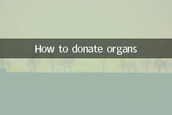Cómo donar órganos