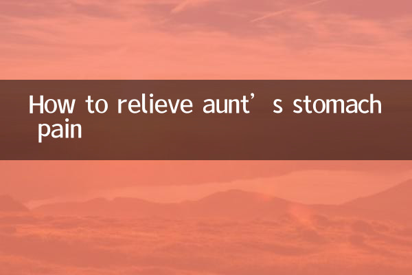 So lindern Sie die Magenschmerzen Ihrer Tante