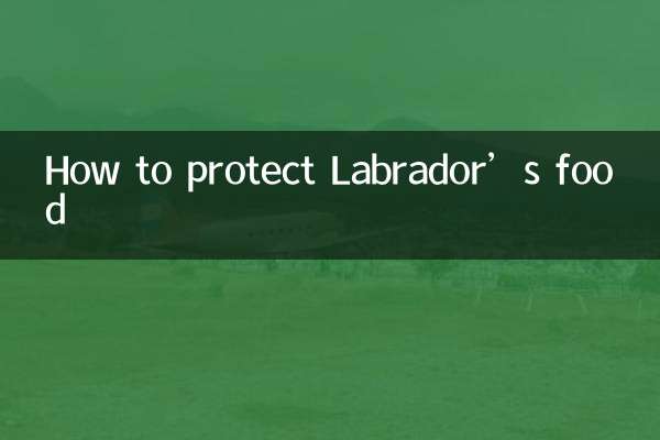 Cómo proteger la comida del Labrador
