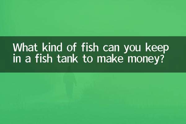Che tipo di pesci puoi tenere in un acquario per fare soldi?