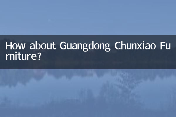 광동 춘샤오 가구(Guangdong Chunxiao Furniture)는 어떻습니까?