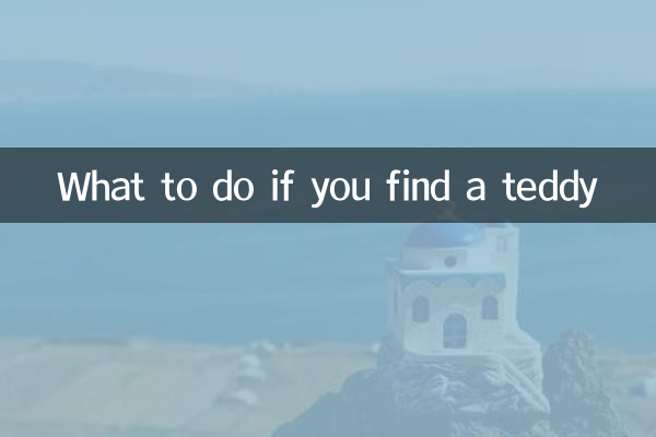 Qué hacer si encuentras un peluche