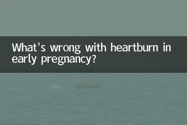 What's wrong with heartburn in early pregnancy?