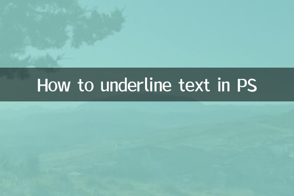 Come sottolineare il testo in PS