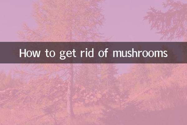 怎么消除蘑菇
