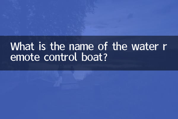 水上遥控船叫什么